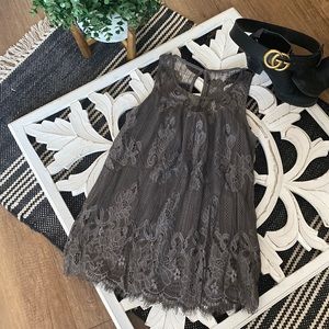 Lace gray blouse from Maurice’s. Size medium.